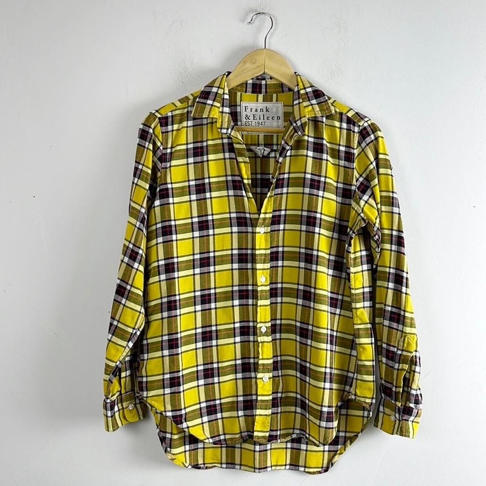 Frank & Eileen Plaid Button Down Shirt Size Small